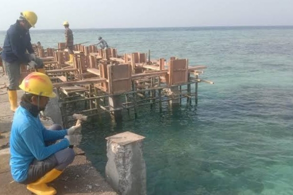 Proyek revitalisasi dermaga. *Ist