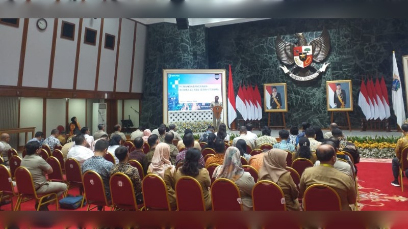 BAST Aset Fasos & Fasum dari Pengembang kepada Pemprov DKI Jakarta.*ric/andreas