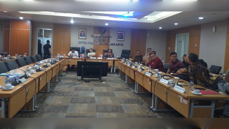Rapat Komisi C DPRD DKI Jakarta dibuka tanpa eksekusif. *ric/andreas
