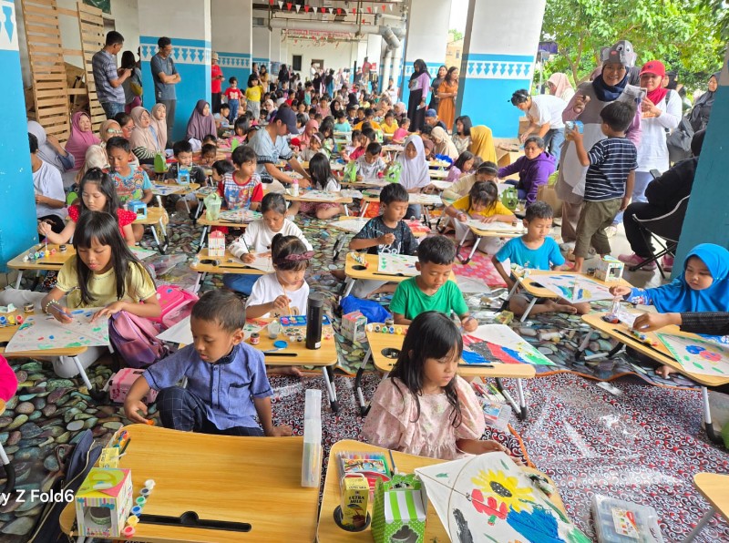 Gerakan Literasi di Rusunawa Dinas Perpustakaan dan Kearsipan DKI Jakarta. *ist