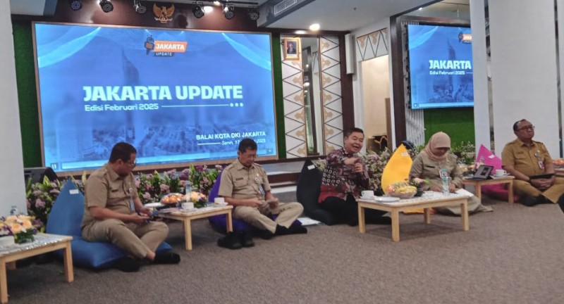 Jakarta Update Edisi Februari, membahas Efisiensi Anggaran, di Graha Ali Sadikin, Senin (17/2/2025). *Ist