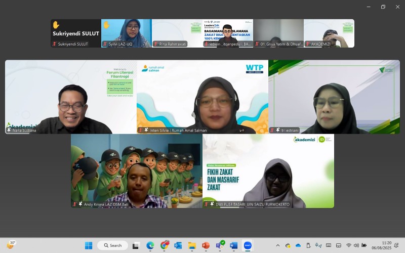 Forum Literasi Filantropi Vol 32 Bertemakan "Amil Merdeka, Amil Sejahtera?" yang diselenggarakan Akademizi, Rabu (6/8/2025). *Ist