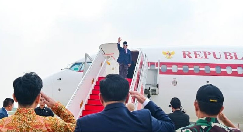 Presiden Prabowo keluar negeri, beberapa waktu lalu. *ist