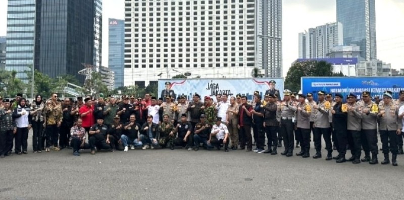 Polda Metro Jaya gelar apel keamanan dan ketertiban, Rabu (15/10/2025). *ist
