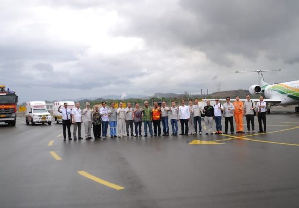 Bandar Udara Kawasan Industri PT Indonesia Morowali Industrial Park (IMIP), mulai resmi dioperasikan pada Kamis (3/10/2019). Peresmian dilakukan bertepatan dengan hari jadi Kawasan Industri IMIP yang keenam tahun. *Kabar Selebes.