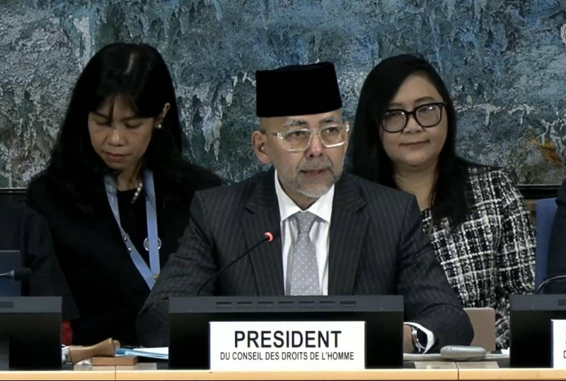 Diplomat senior Indonesia, Sidharto Reza Suryodiputro, terpilih menjadi Presiden Dewan HAM PBB. *Ist