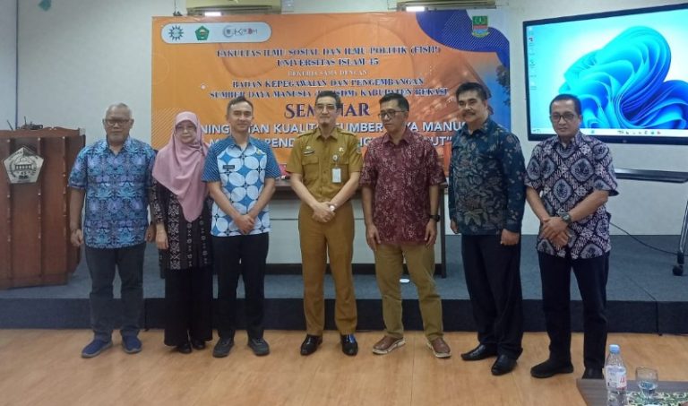 FISIP UNISMA Bekasi/UM.ID–BKPSDM Gelar Seminar Peningkatan SDM dan Sosialisasikan Program S2 Ilmu Pemerintahan