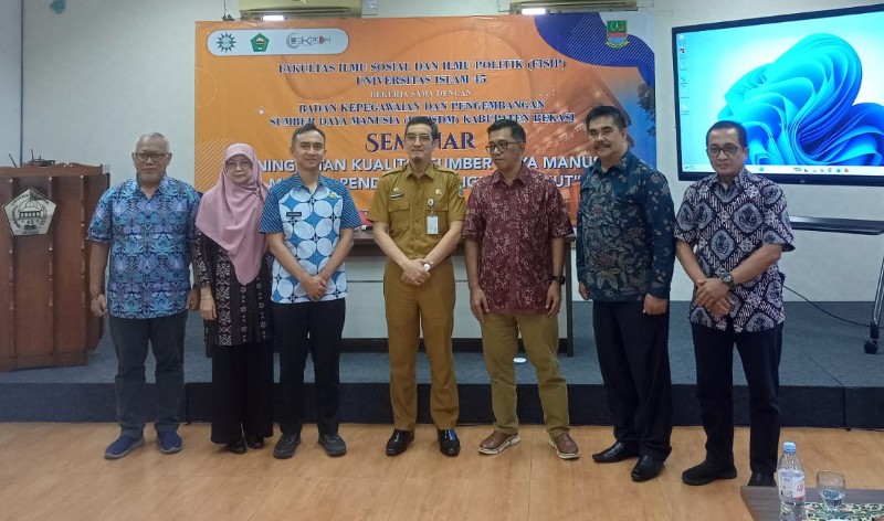 FISIP UNISMA Bekasi/UM.ID–BKPSDM Gelar Seminar Peningkatan SDM dan Sosialisasikan Program S2 Ilmu Pemerintahan. *Ist