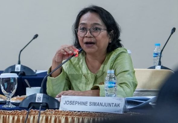 Josephine Simanjuntak, anggota Komisi C DPRD DKI dari Fraksi PSI, menyoroti kondisi Pasar Sunan Giri yang memprihatinkan. *Ist