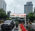Videotron Gapura DPRD DKI Jakarta dari arah dalam. *Andreas.