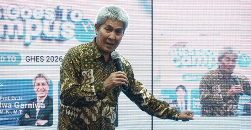 Rektor Kampus Institut Teknologi PLN (ITPLN) Prof Dr Ir Iwa Garniwa MK MT, IPU, ASEAN Eng, menegaskan kampus memiliki peran penting sebagai penggerak utama dalam pengembangan ekosistem hidrogen nasional, Kamis (9/4/2026), di Kampus ITPLN. *Ist