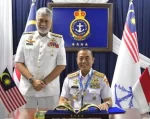 Pangkoarmada RI menemui Kepala Staf TLDM Bahas Kapal Asing di Selat Malaka, Senin (20/4/2026). *Ist