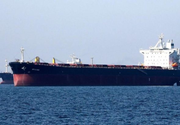 Kapal Supertanker VLCC milik Iran masuk perairan Indonesia. Kehadiran kapal yang membawa jutaan liter minyak mentah menjadi sorotan internasional. *Ist
