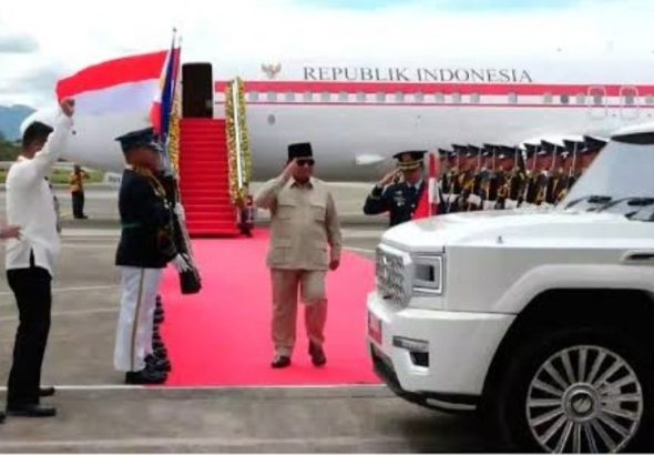 Presiden Prabowo Subianto membawa Mobil Maung ke KTT ASEAN di Cebu, Filipina, Kamis (7/5/2026). *Ist