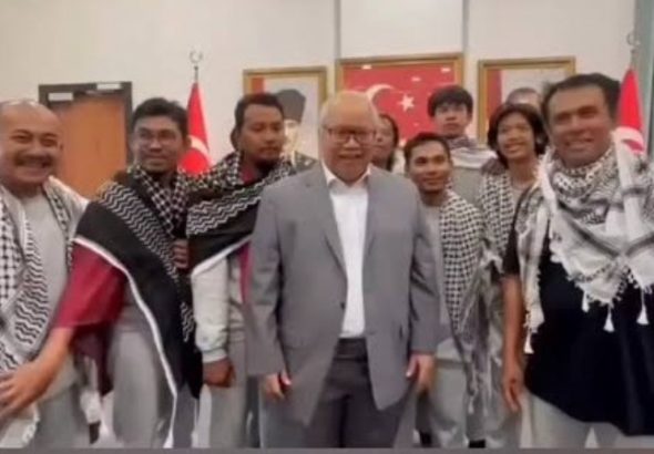 Sembilan WNI yang ditangkap dan ditahan otoritas Israel telah berhasil dibebaskan, Jum'at (22/5/2016). *Ist