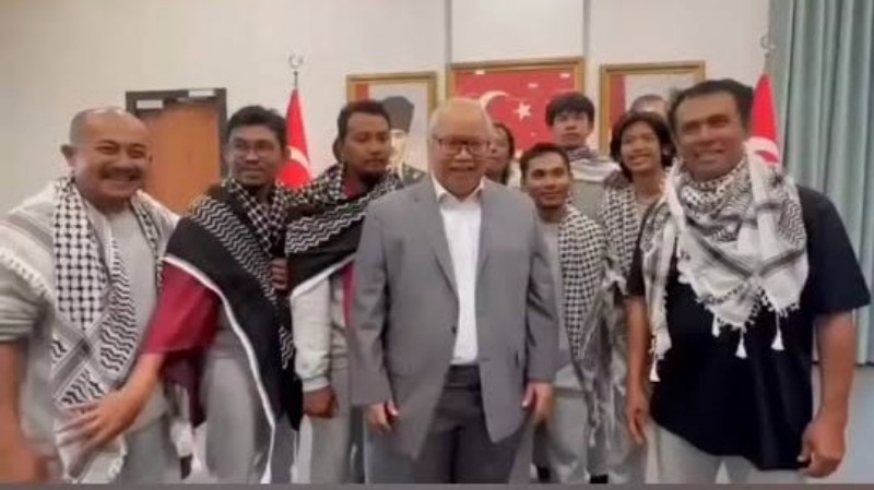 Sembilan WNI yang ditangkap dan ditahan otoritas Israel telah berhasil dibebaskan, Jum'at (22/5/2016). *Ist