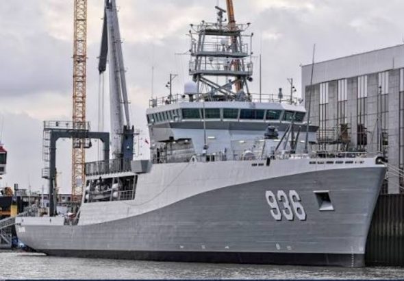 KRI Canopus-936 berlabuh di Dermaga Kolinlamil Tanjung Priok, Senin (11/5/2026). Kehadiran Kapal Canopus - 936 menambah jajaran kapal perang TNI AL. *Ist