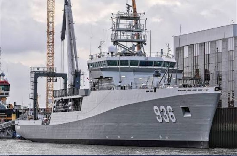 KRI Canopus-936 berlabuh di Dermaga Kolinlamil Tanjung Priok, Senin (11/5/2026). Kehadiran Kapal Canopus - 936 menambah jajaran kapal perang TNI AL. *Ist