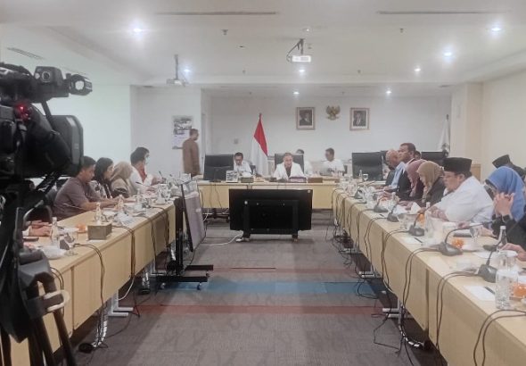 Rapat Badan Musyawarah (Bamus) Dewan Perwakilan Rakyat Daerah (DPRD) DKI Jakarta, Jumat (5/6/2026), dipimpin Wakil Ketua DPRD DKI Jakarta Wibi Andrino, menetapkan rapat paripurna DPRD DKI Jakarta pengucapan sumpah/janji Ketua DPRD DKI Jakarta yang baru menggantikan Khoiruddin. *ric/andreas