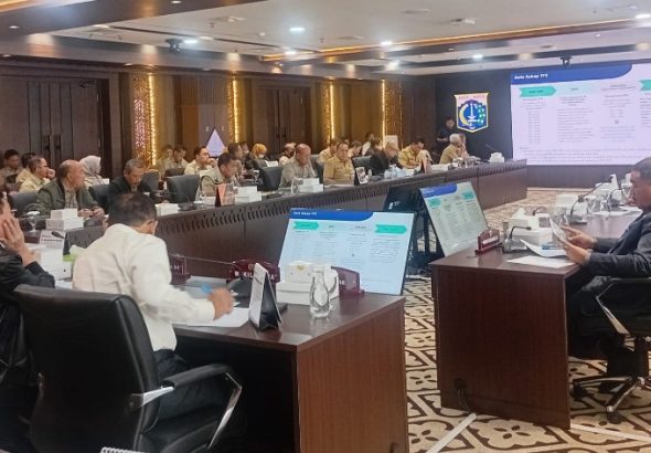Rapat Panitia Khusus (Pansus) Aset Komisi A DPRD DKI Jakarta dengan pihak eksekutif, Senin (8/6/2026), di Komisi A DPRD DKI Jakarta. Rapat dipimpin Ketua Pansus Aset Inggard Joshua. *ric/andreas