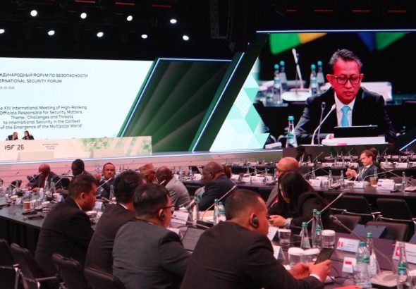 Indonesia serukan kerja sama keamanan insklusif di Forum Internasional Moskow. *Foto: Kemenko Polkam RI