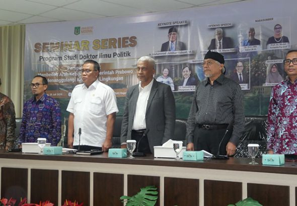Seminar Series Program Studi Doktor Ilmu Politik di Menara UNAS Ragunan, Jakarta, Selasa (28/7/2026). *otto