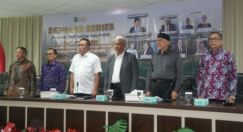 Seminar Series Program Studi Doktor Ilmu Politik di Menara UNAS Ragunan, Jakarta, Selasa (28/7/2026). *otto