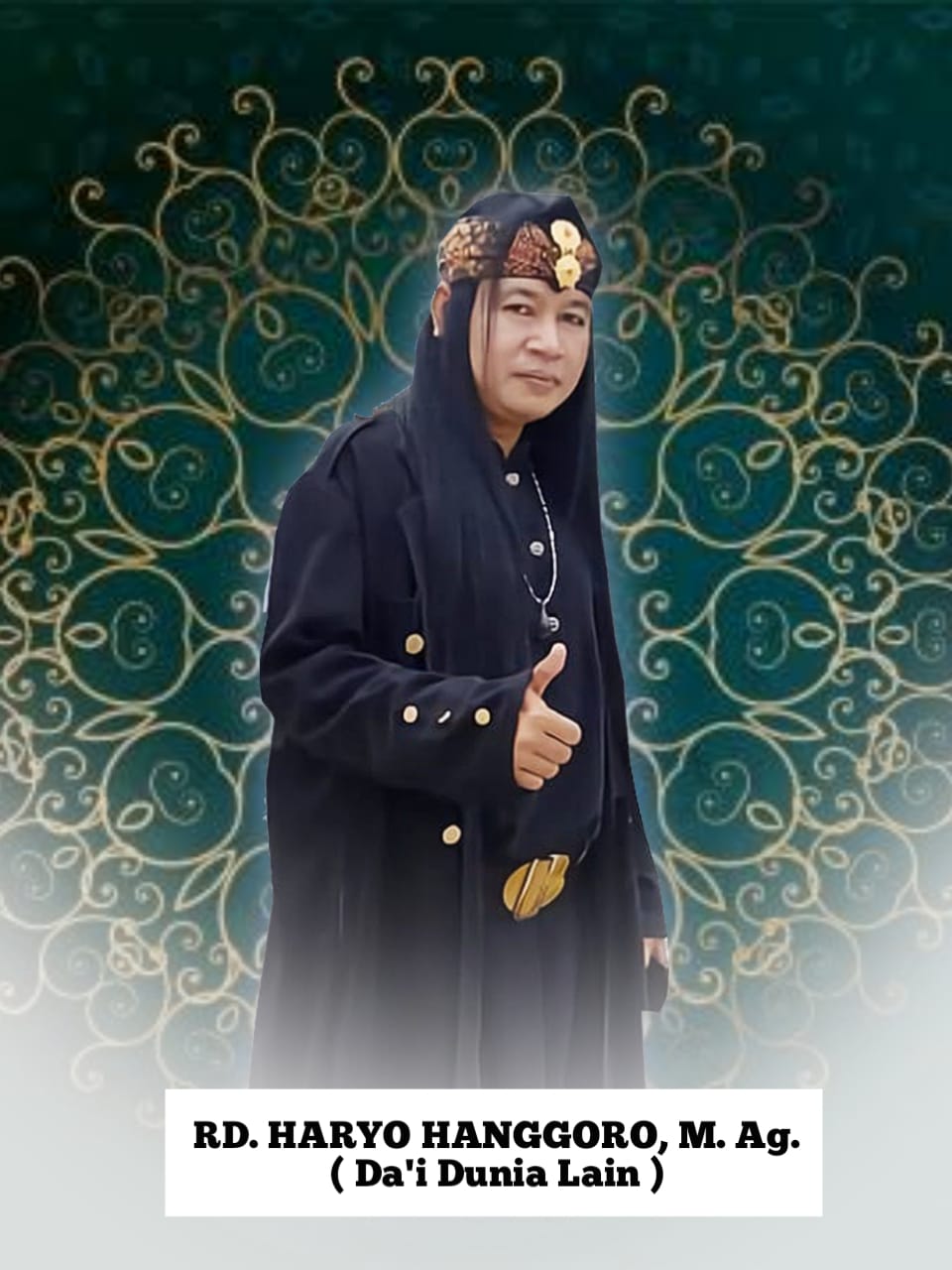 Raden Haryo Hanggoro atau yang lebih di kenal dengan laqobnya yaitu Raden Jubah Ireng. *Ist