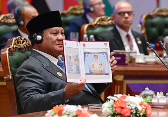 Presiden Prabowo Subianto menghadiri KTT ke-18 BRICS 2026 di India, Sabtu (12/9/2026). foto: Setpres