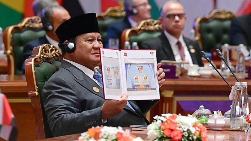 Presiden Prabowo Subianto menghadiri KTT ke-18 BRICS 2026 di India, Sabtu (12/9/2026). foto: Setpres