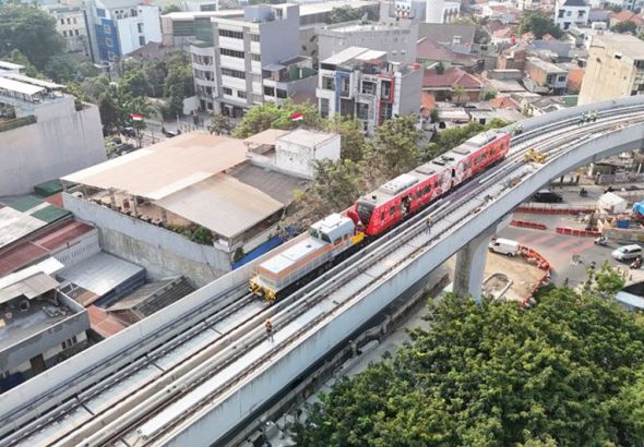 Peresmian operasionalisasi LRT Velodrome - Manggarai masih belum ada kejelasan kendati Gubernur DKI Jakarta Pramono Anung menyatakan peresmian pada September ini. *Ist