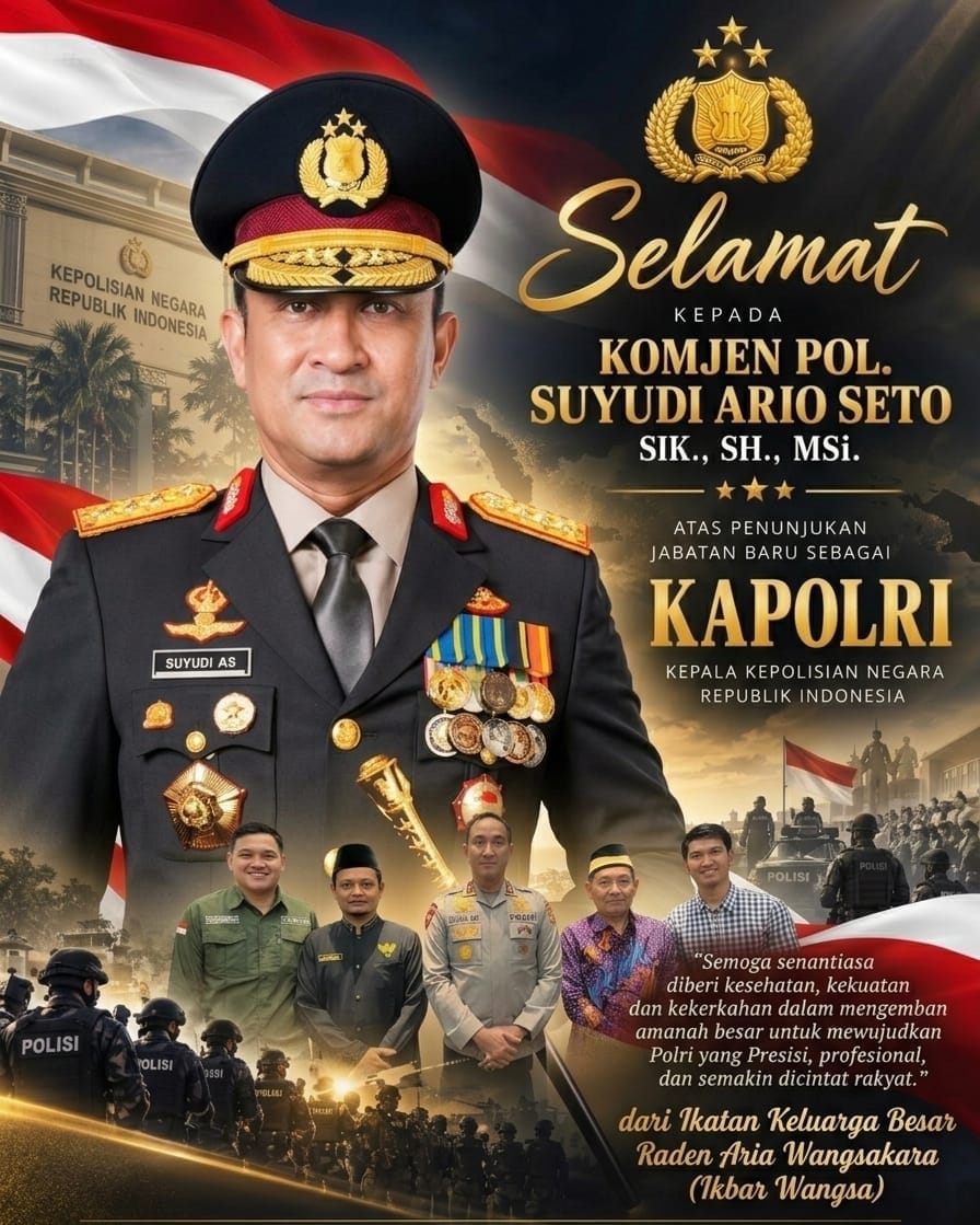 Kiyai Baequni Yasin (IKBAR Wangsakara) Sambut Kapolri Suyudi Ario Seto.*Ist